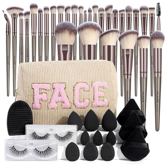 Makeup Brushes Set 46 Pcs Makeup Tool Set - Picture 1 of 3